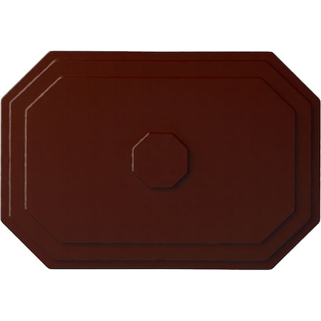 Ekena Millwork Felix Ceiling Medallion, Hand-Painted Brushed Mahogany, 25 1/4"W x 17 1/4"H x 1 3/4"P CM25FEBMF